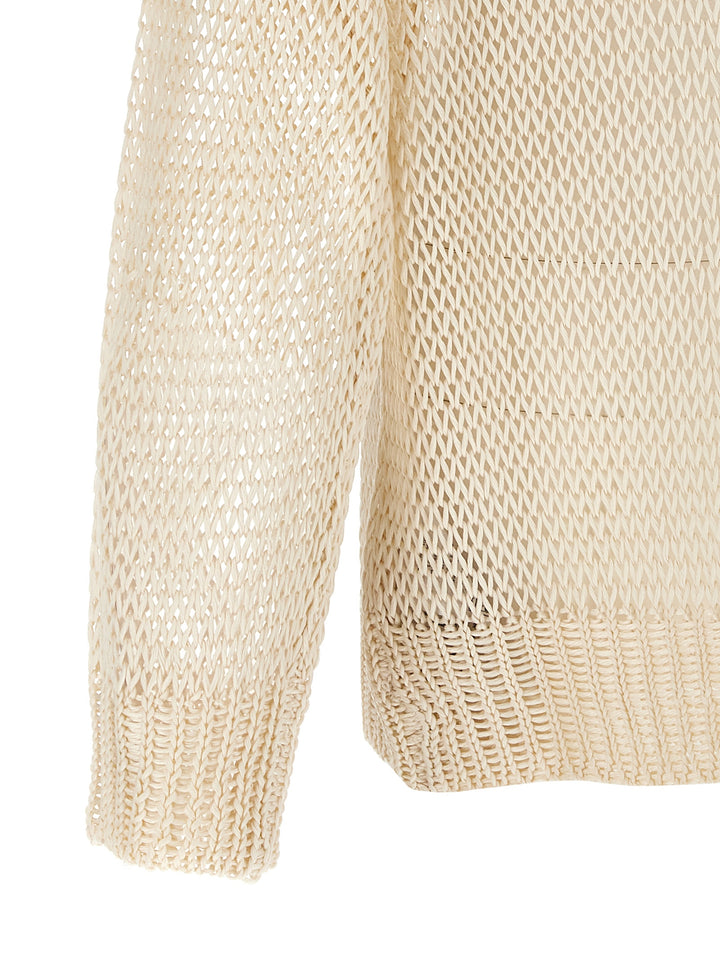 Jil Sander Net Mesh Maglioni - Beige | ff3297d52a0d8068a938ce9bc3bc7e73766328ae