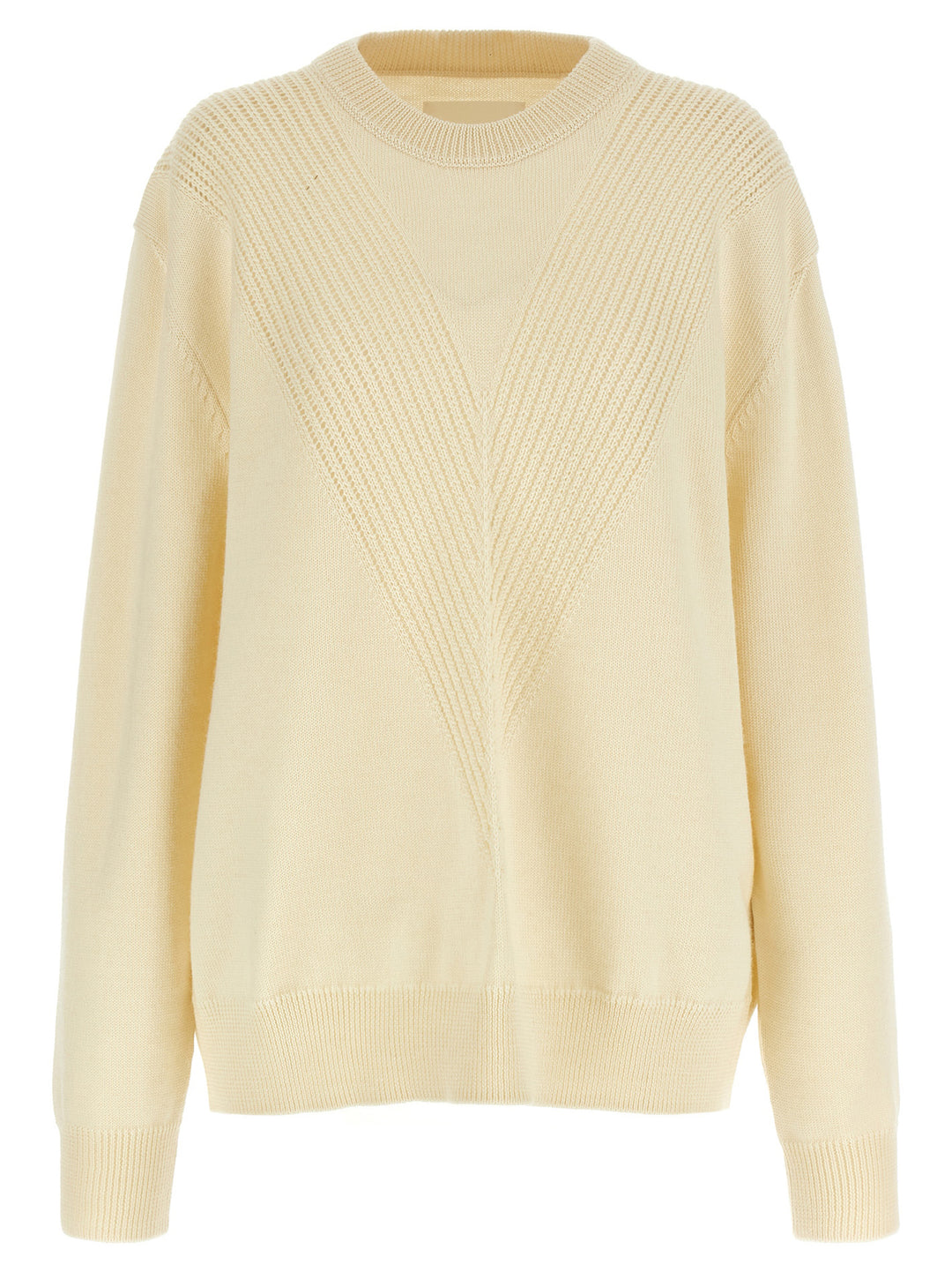 Jil Sander Wool Sweater Maglioni - Bianco | 17f8fff40ce1ed5f441e1437b604aeaa43f6735c