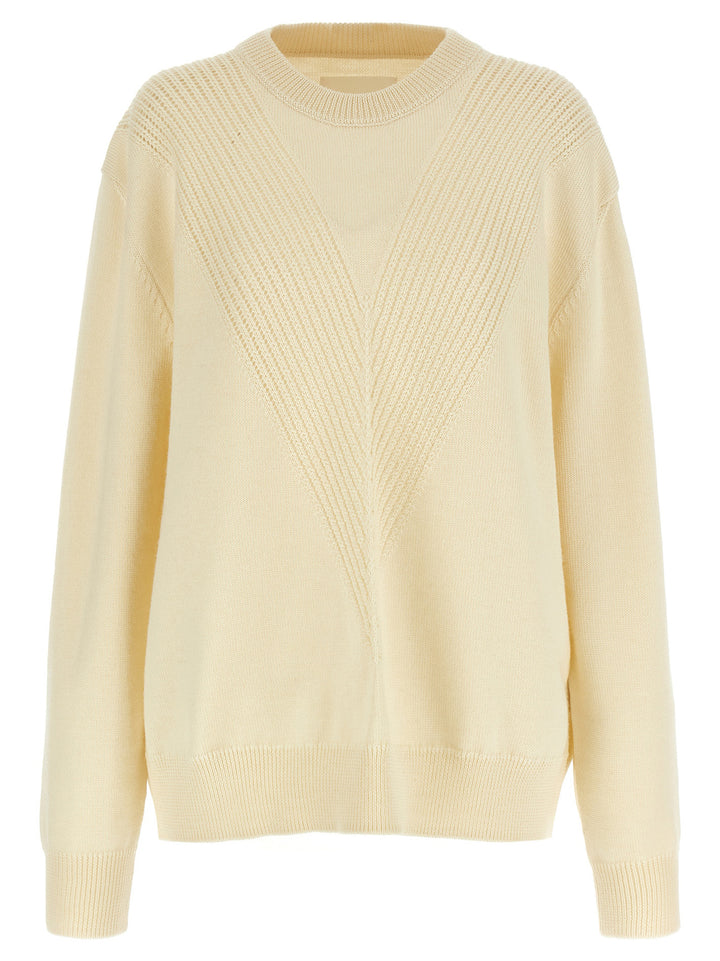 Jil Sander Wool Sweater Maglioni - Bianco | 17f8fff40ce1ed5f441e1437b604aeaa43f6735c