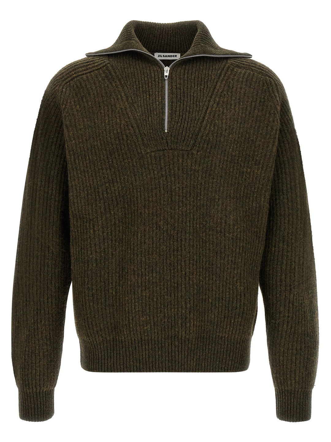 Jil Sander Half-Zip Sweater Maglioni - Verde | 1c2b41ef7ae8bdd5869a708325ad5eecb2a963af