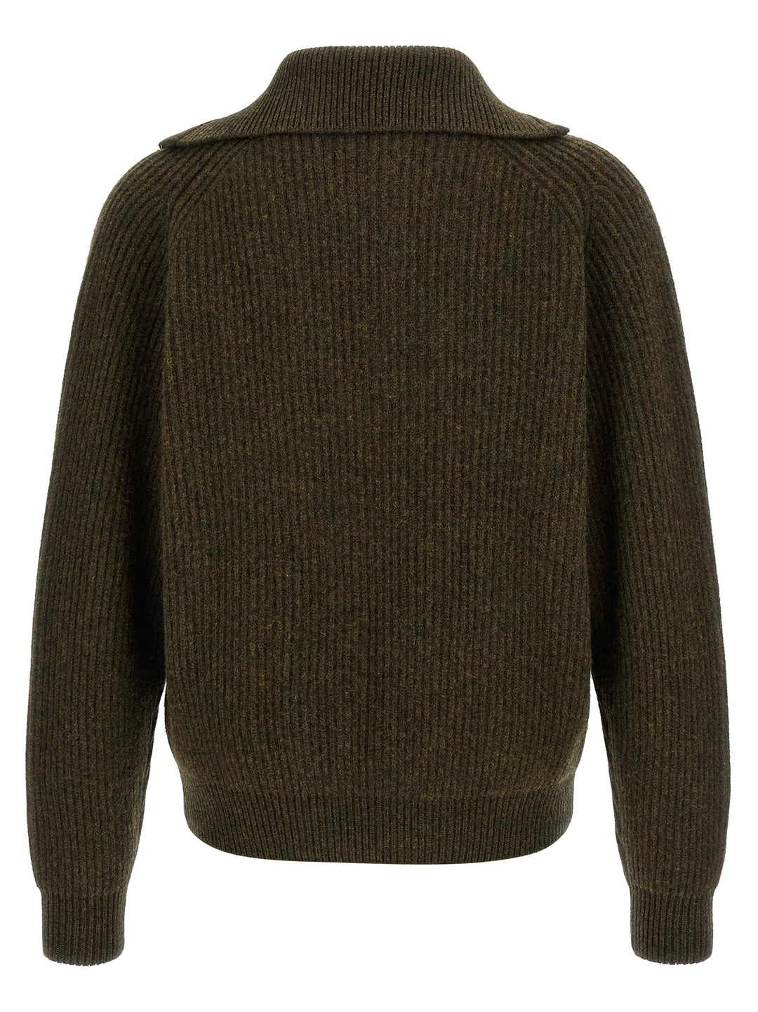 Jil Sander Half-Zip Sweater Maglioni - Verde | 35acf0c68c89b81d2c8c203bad65f8de69bda6d0