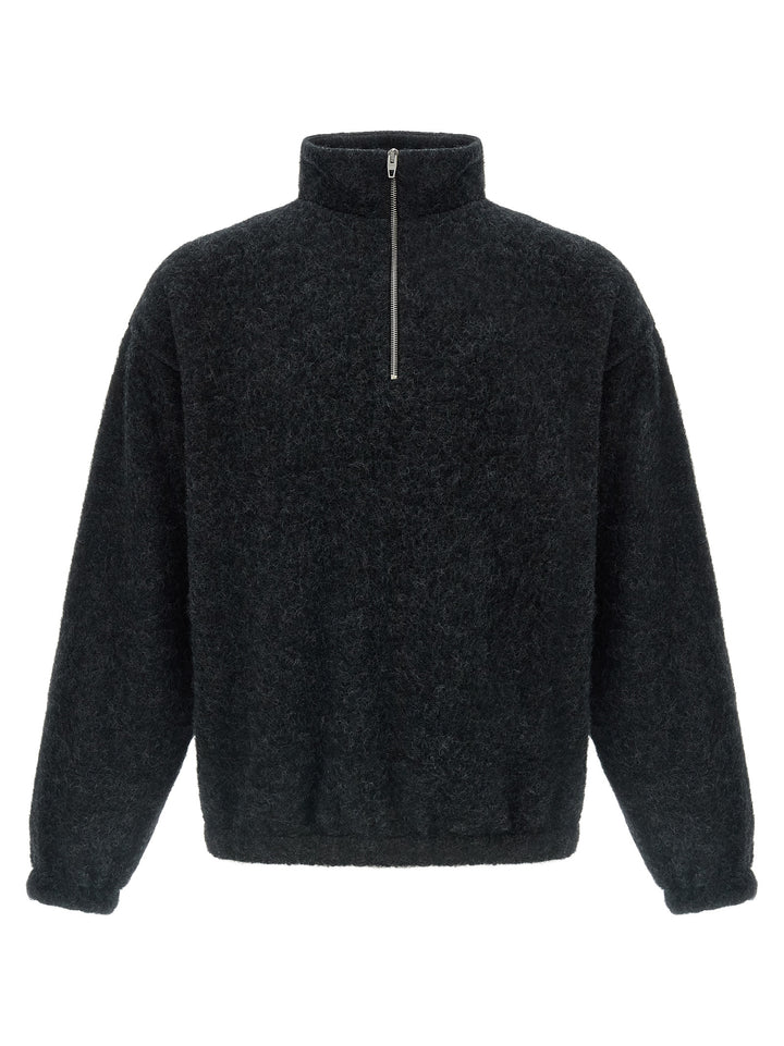Jil Sander Half-Zip Felpe - Grigio | bff6e8a753fb5cada85be7485df069817ea24f47