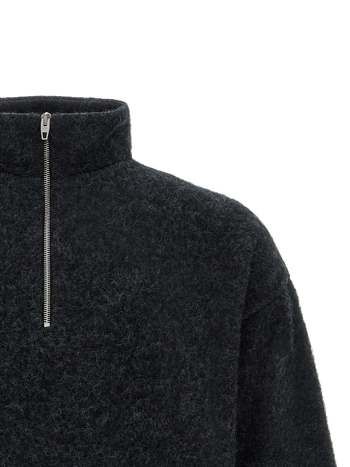 Jil Sander Half-Zip Felpe - Grigio | c6611052f74923c93a8ebacb1f4d180cd624fbb8