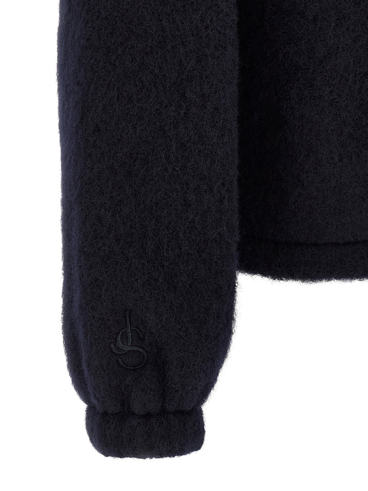 Jil Sander Zipped Felpe - Blu | c61d288c1027aea9716e983ea10df3cf37d59ec1