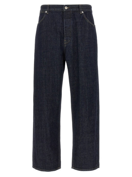 Jean Cotton Diagonal Jeans Blu