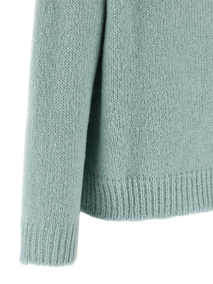 Jil Sander Crewneck Sweater Maglioni - Celeste | 534fd139f991922718a3d8f89ecf6d0cbcd77f18