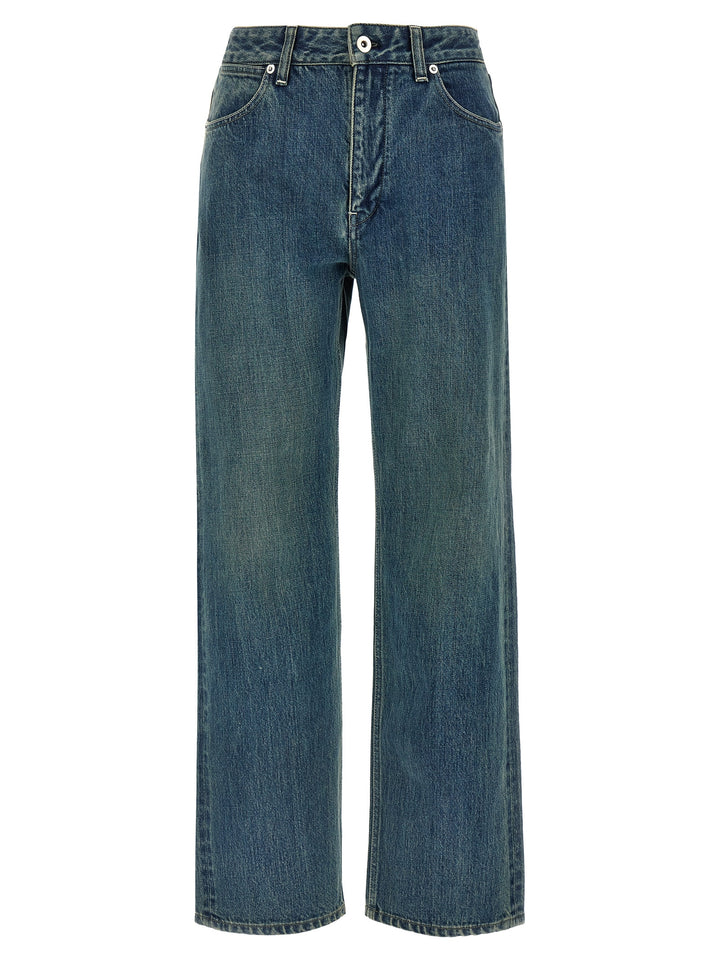 Jil Sander Slim Twist Jeans - Blu | a23825558c1bd5b76aa7d24ae5957b6dae9bb3b2
