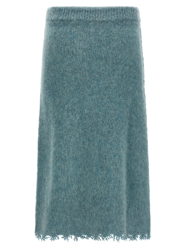 Jil Sander Wool Knit Skirt Gonne - Celeste | 2845034251076b096c267d2925b10fc90e8f7b4d