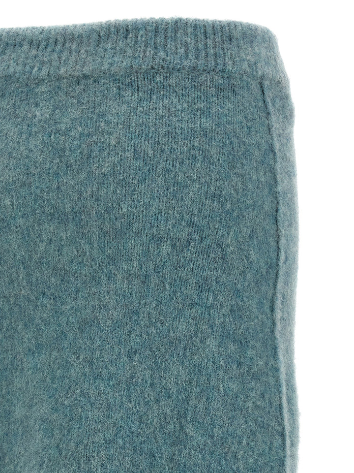 Jil Sander Wool Knit Skirt Gonne - Celeste | b7ff2bfe30d3426c426302460d75a5b2fee67269
