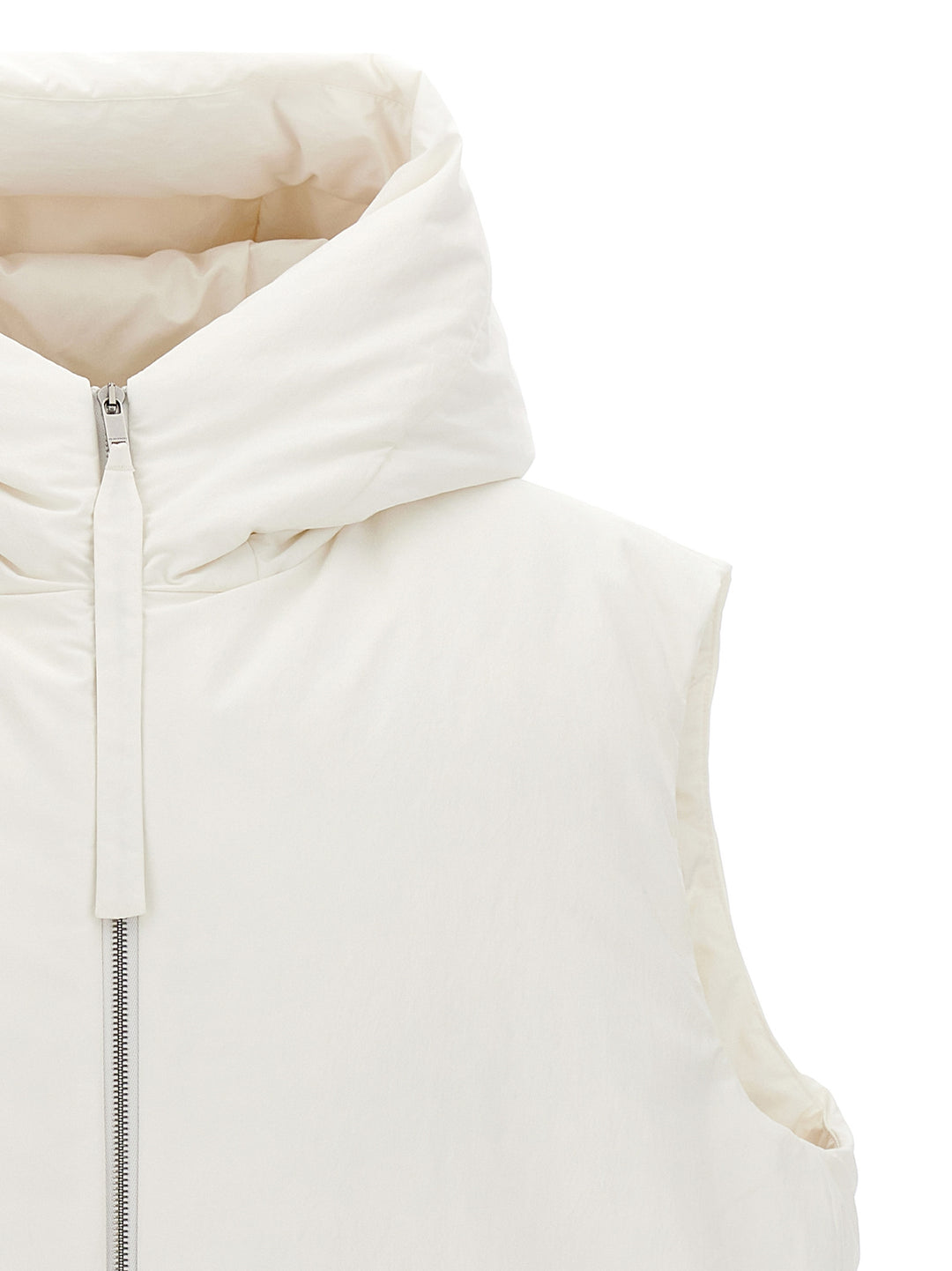 Jil Sander 01 Gilet - Bianco | c53bf9a6499c818a927007866c8d395be7efcc30
