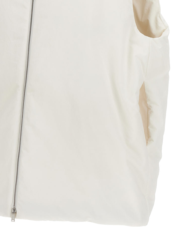 Jil Sander 01 Gilet - Bianco | 33a89b85abfa3e1e9b01d5e1a4a6236186eaae77