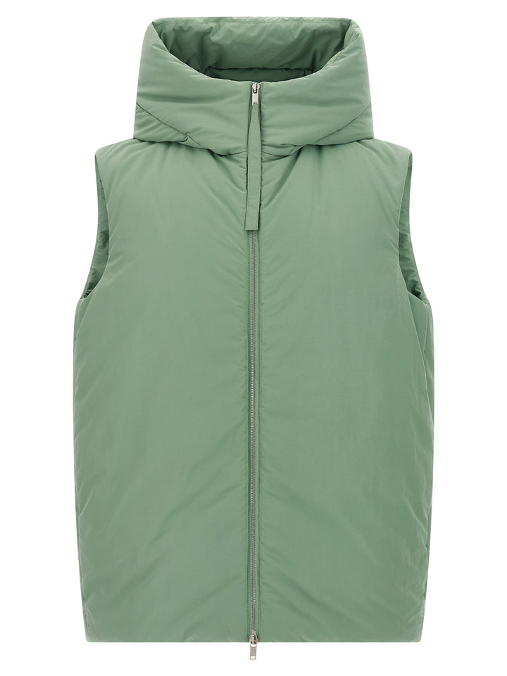 Jil Sander 160 Gilet - Verde | f1d5a1707537f96b488451755a130b075e774adf