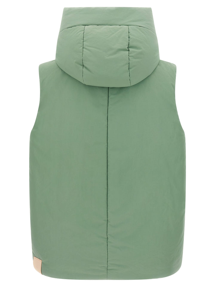 Jil Sander 160 Gilet - Verde | 4df585bb7d2b706c027cbaf51f832e5a725cdc96