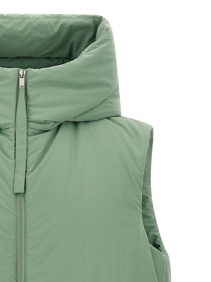 Jil Sander 160 Gilet - Verde | 2166dbb054099948dd54155e5eee0c1efc864771