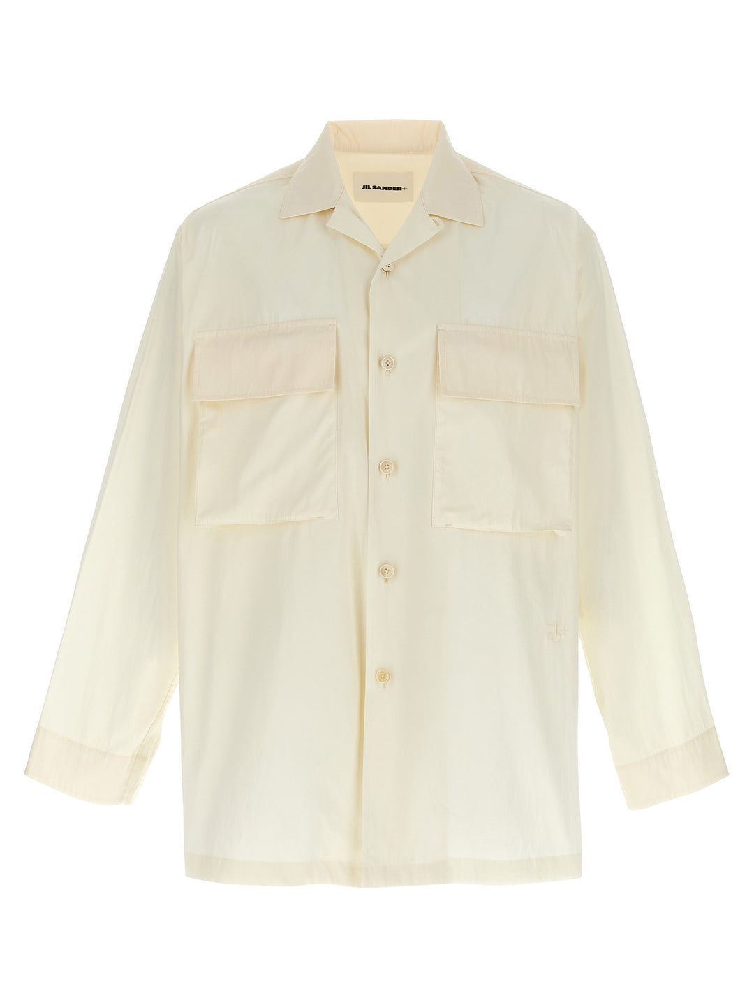 Jil Sander Logo Embroidery Shirt Camicie - Bianco | 334a335155565d6549af63c8a6afd7e56fa736c3