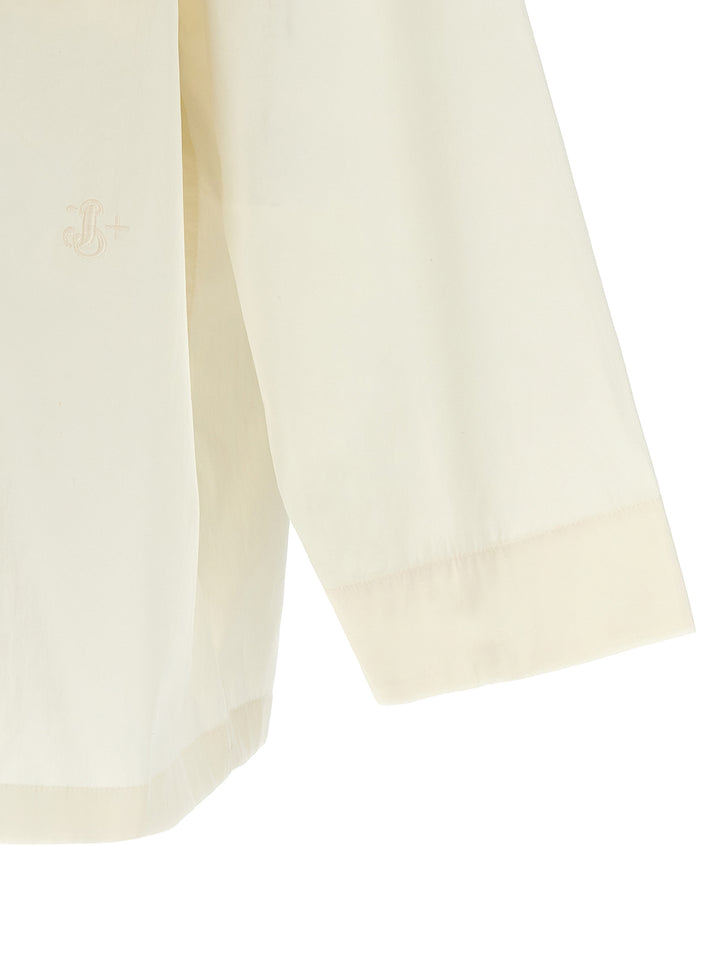 Jil Sander Logo Embroidery Shirt Camicie - Bianco | a17290f68ae344d727b9a06cc8e71093f923377d