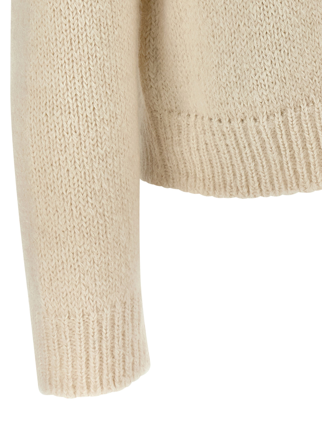 Jil Sander Alpaca Wool Sweater Maglioni - Bianco | 481e42843f2894f7748af697e11f10efd83d06a9