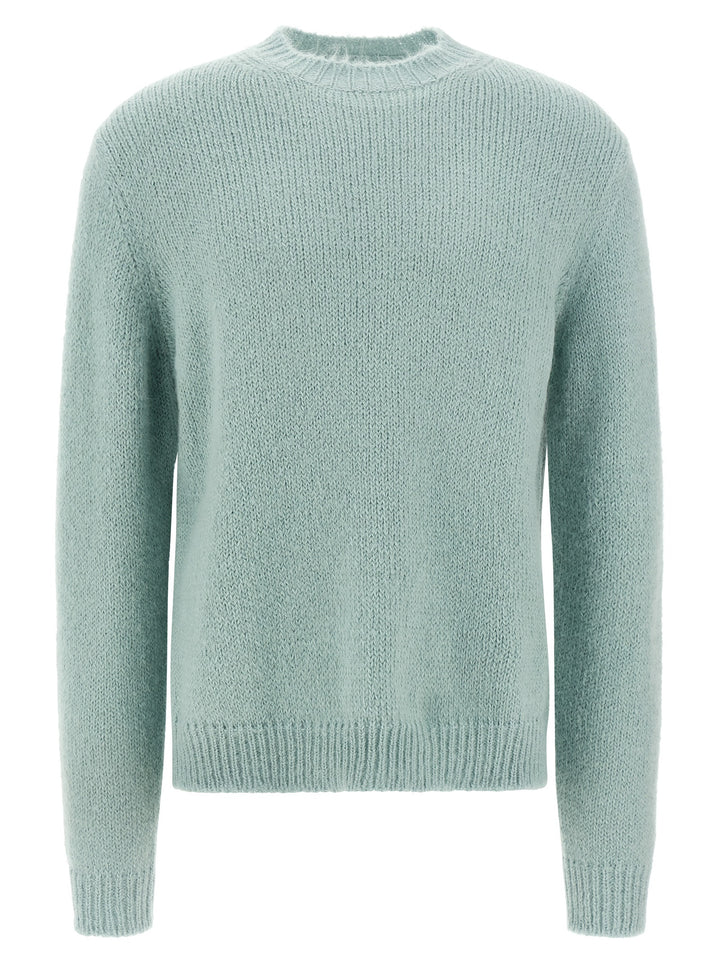Jil Sander Alpaca Wool Sweater Maglioni - Celeste | e484a0fb1bf5b596988972afa5bf22c22e43ee1d