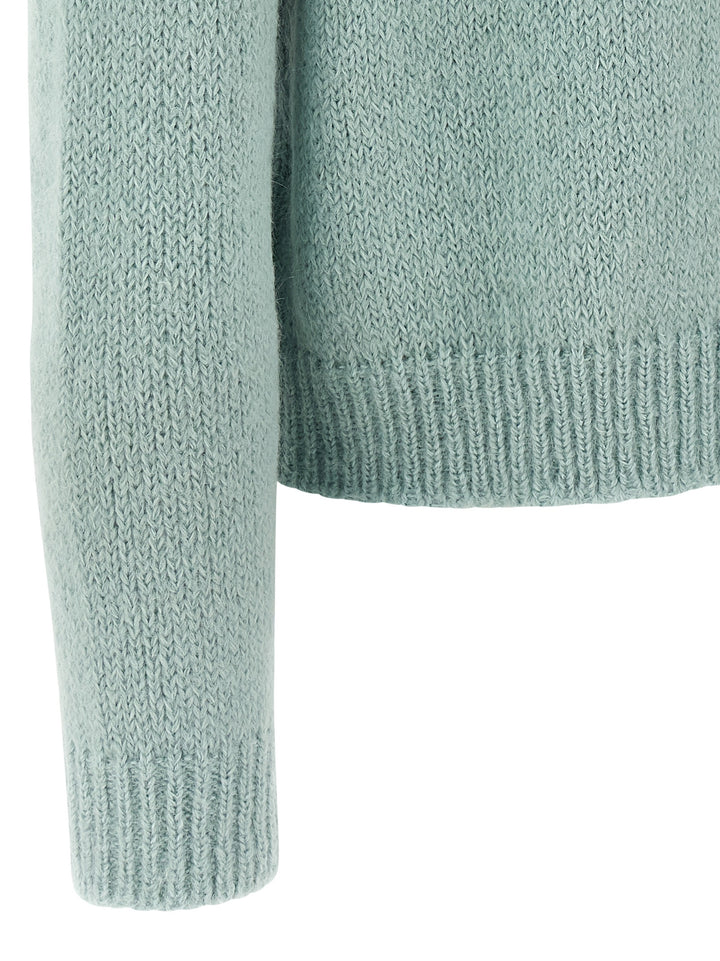 Jil Sander Alpaca Wool Sweater Maglioni - Celeste | 2ae67211f5e733b886eacae570650679db354628