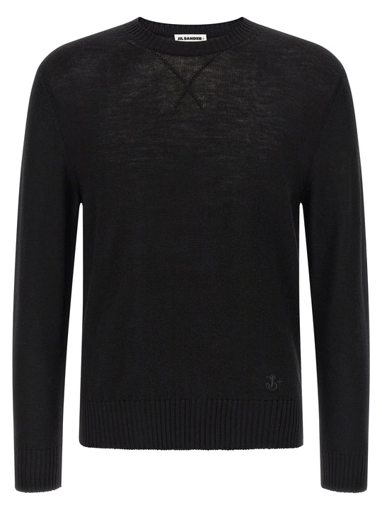 Logo Embroidery Sweater Maglioni Nero