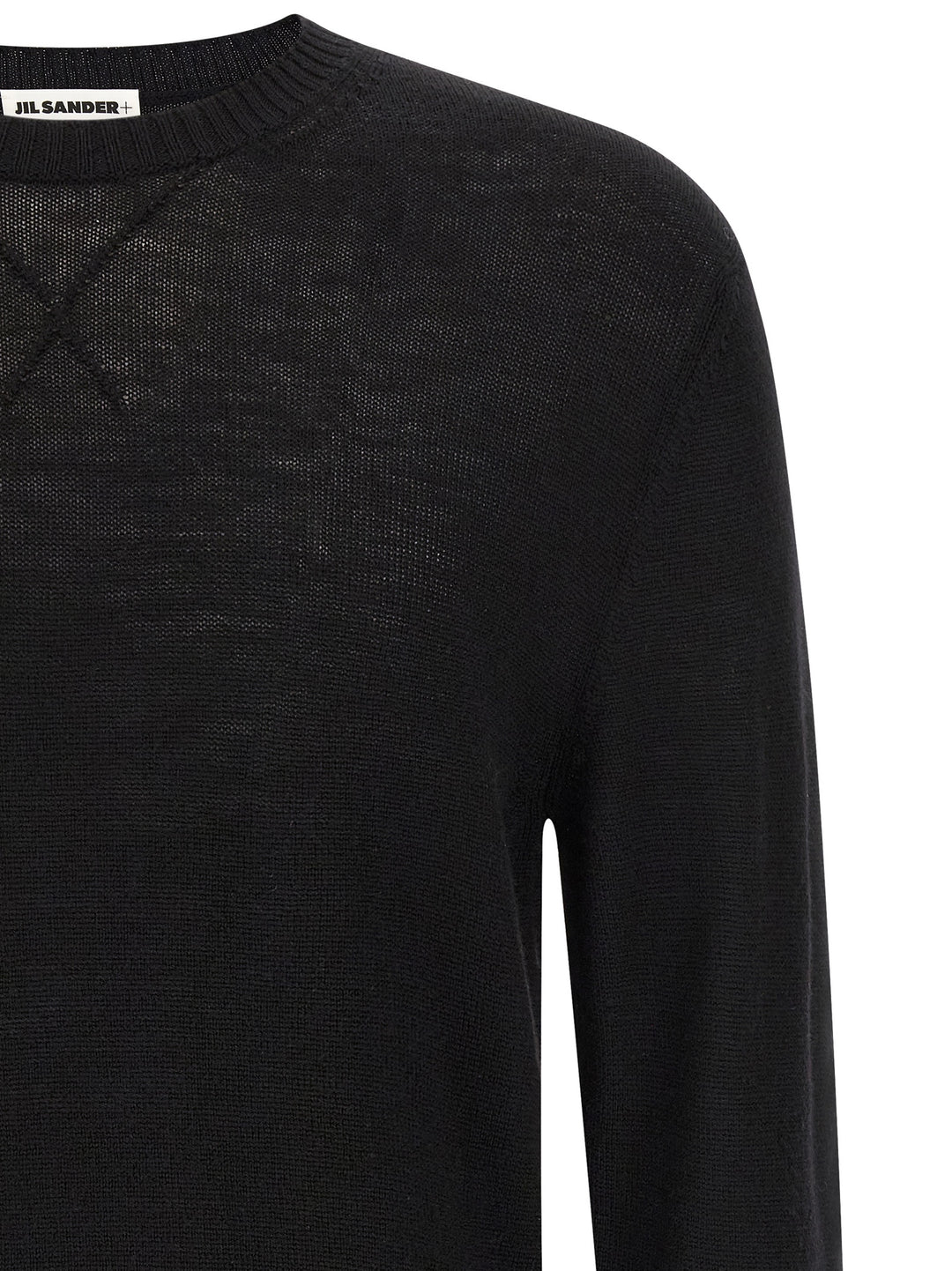 Jil Sander Logo Embroidery Sweater Maglioni - Nero | 6896273313ebf35c9103f763d9b85652de2551c1