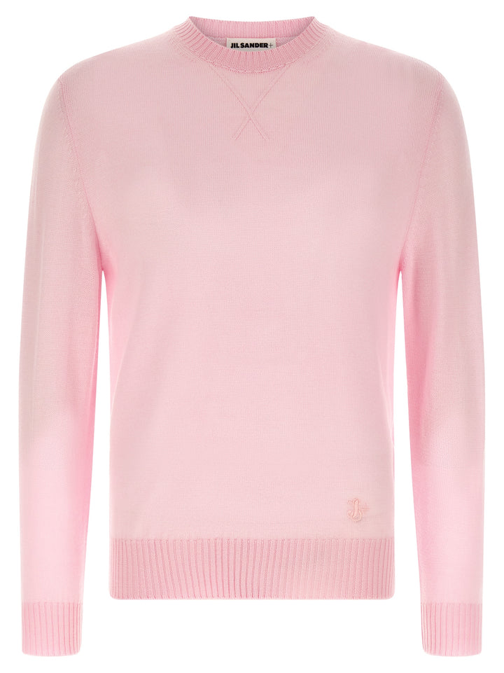 Jil Sander Logo Embroidery Sweater Maglioni - Rosa | 7bb8f22594aeea5c054fd19c4e2965ecb5d06a3b