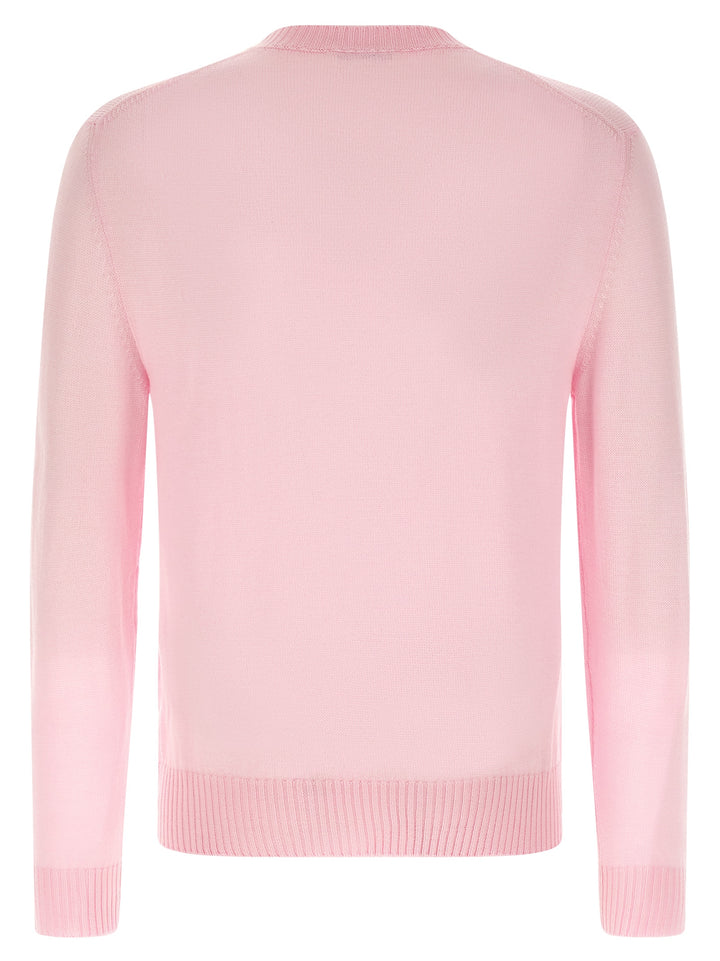 Jil Sander Logo Embroidery Sweater Maglioni - Rosa | a59c5d94224e433ca70e46cd6cbfbc54e66128d0