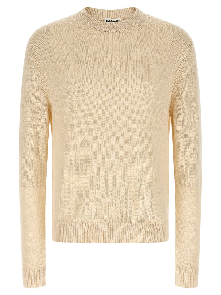 Jil Sander Silk Hemp Sweater Maglioni - Beige | 916e270f64189b6756be175e1522132641d9dfbc