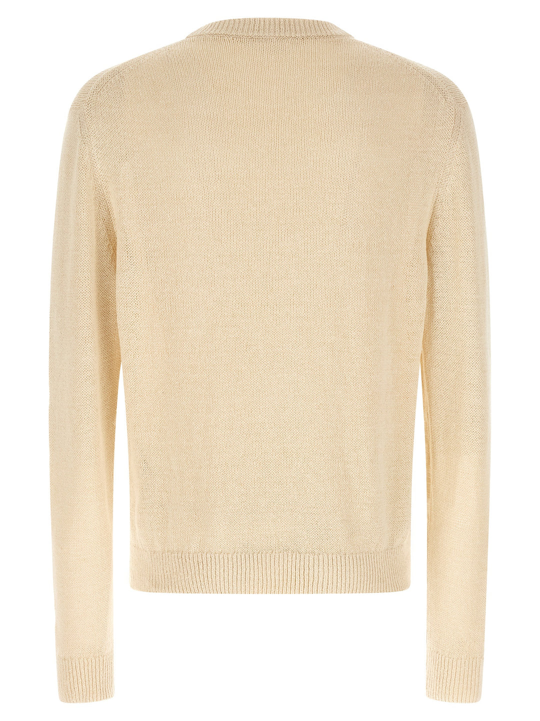 Jil Sander Silk Hemp Sweater Maglioni - Beige | f7814181598db1533e3c819166997fad230eda3d
