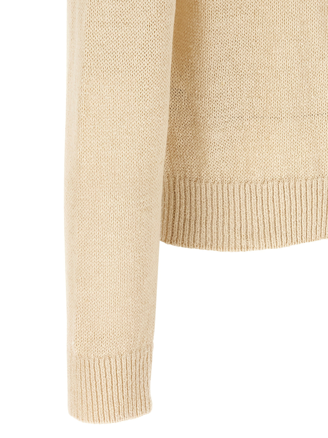 Jil Sander Silk Hemp Sweater Maglioni - Beige | 872e7af049616b320a0dabdafb4bce7dc87d35de