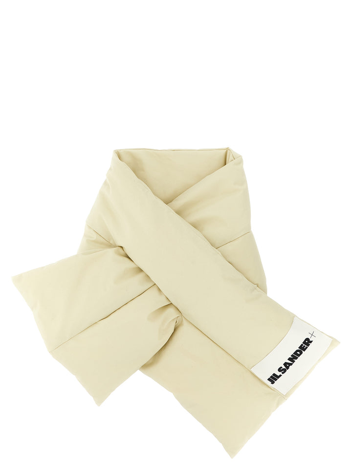 Jil Sander Down Scarf 01 Sciarpe - Beige | 89f28f23dc0f479b28dcc5794514aa88515bbda4