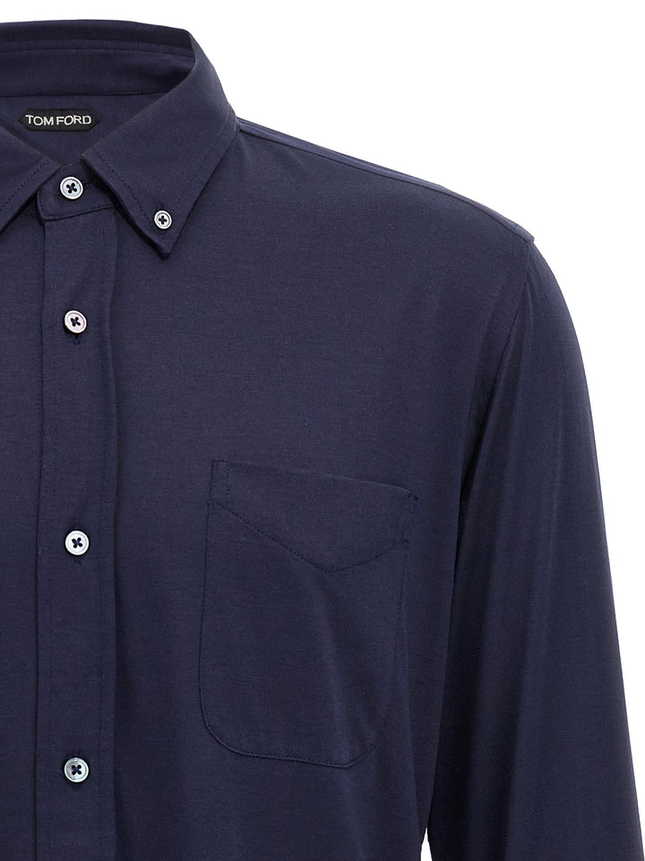 Tom Ford Button-Down Shirt Camicie - Blu | 21357a4e442aeb6fcc0703a51a382e29cc81a14b