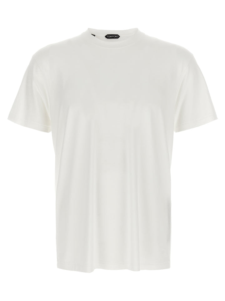 Tom Ford Logo Embroidery T shirt - Bianco | e5c52704c12246d88b2add7c45ec78bf19809151