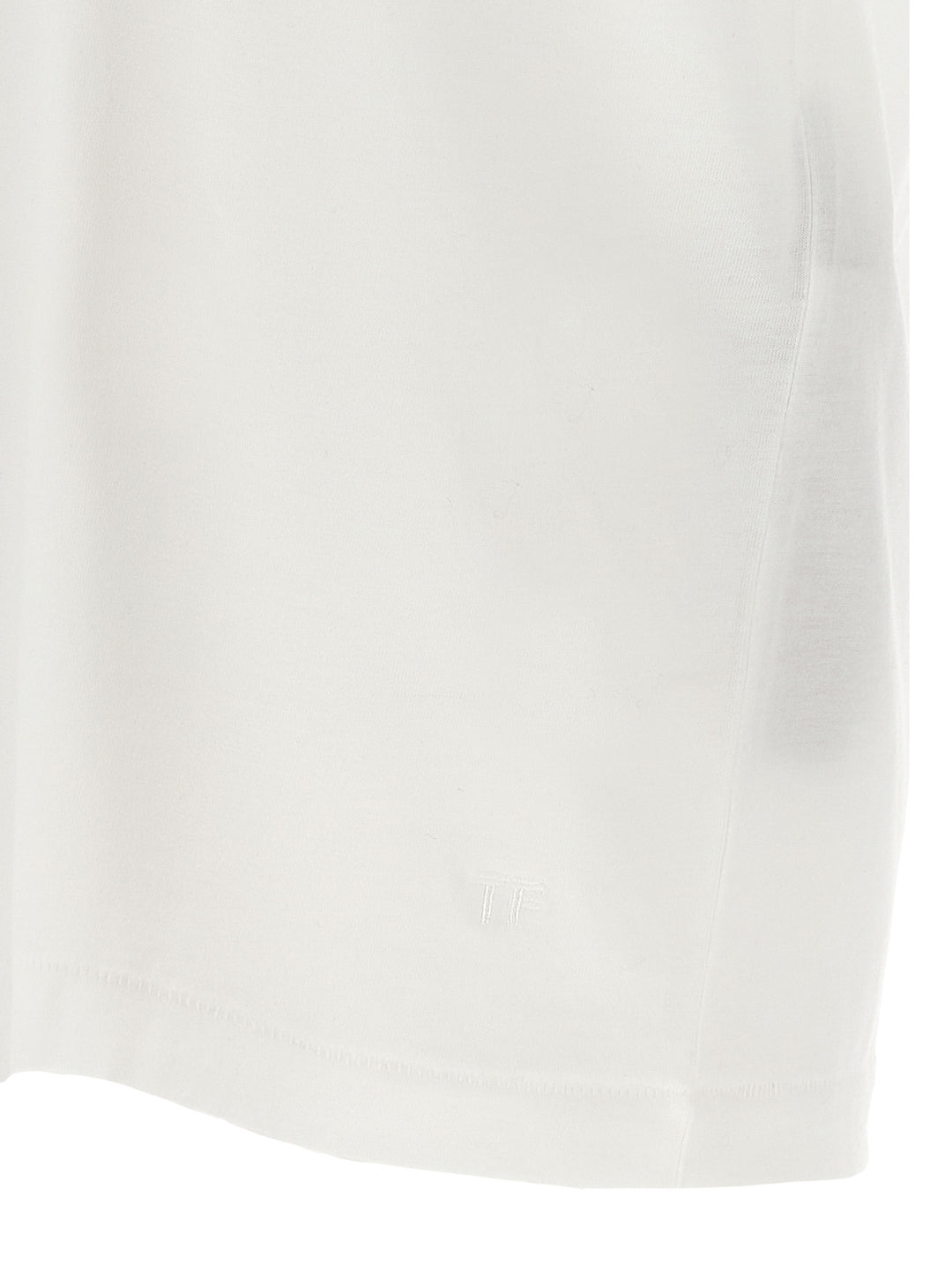 Tom Ford Logo Embroidery T shirt - Bianco | a2a584c5fd2b66365890d88e17af37a003bb5bf2