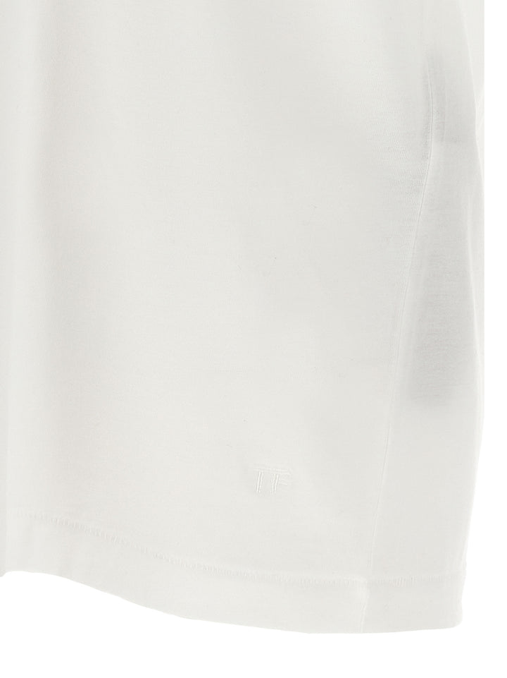 Tom Ford Logo Embroidery T shirt - Bianco | a2a584c5fd2b66365890d88e17af37a003bb5bf2