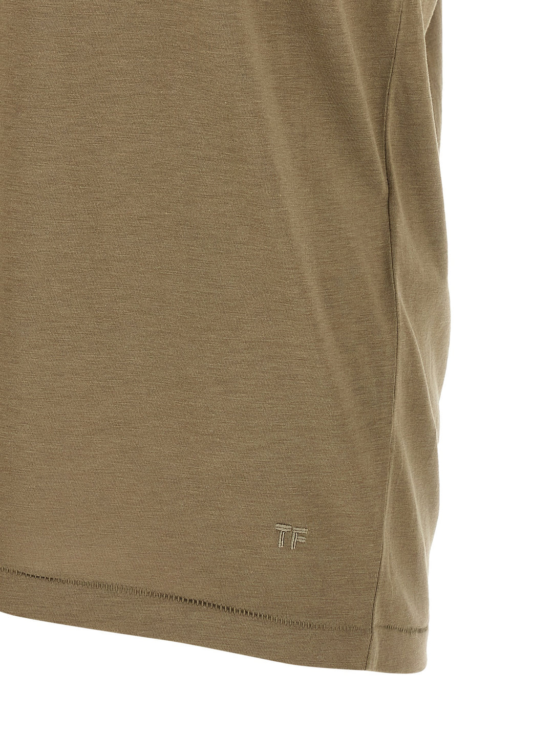 Tom Ford Logo Embroidery T shirt - Verde | 3aa9a204128f5fe2431c8efe500d52821592db0f