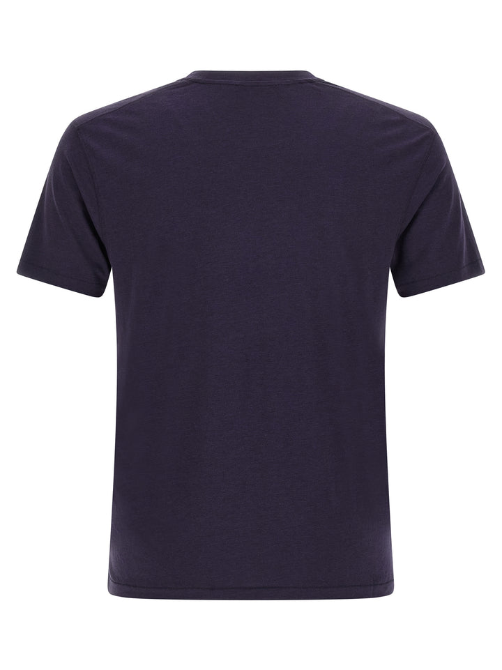 Tom Ford Logo Embroidery T shirt - Blu | 59a5444ffdb202e762b0e3c1f9a038da7f56413c