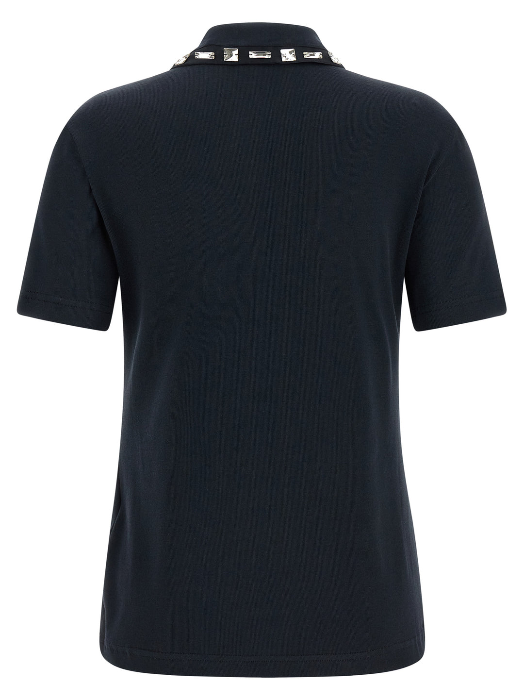 Fabiana Filippi Crystal Collar  Shirt Polo - Blu | 2aab9af9136275c4025466f59ce189177d32dde9