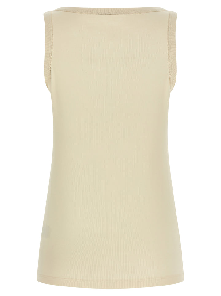 Fabiana Filippi Diamond Wire Top Top - Beige | 6491685b44ea6aa4365d537daeab9e1bc0cef5c2