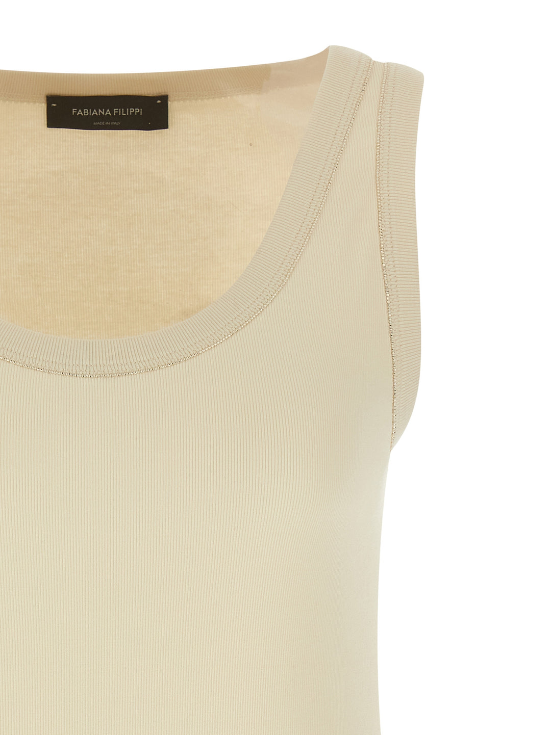 Fabiana Filippi Diamond Wire Top Top - Beige | 960531b1c74a75c578a49f248c609a42627924a0