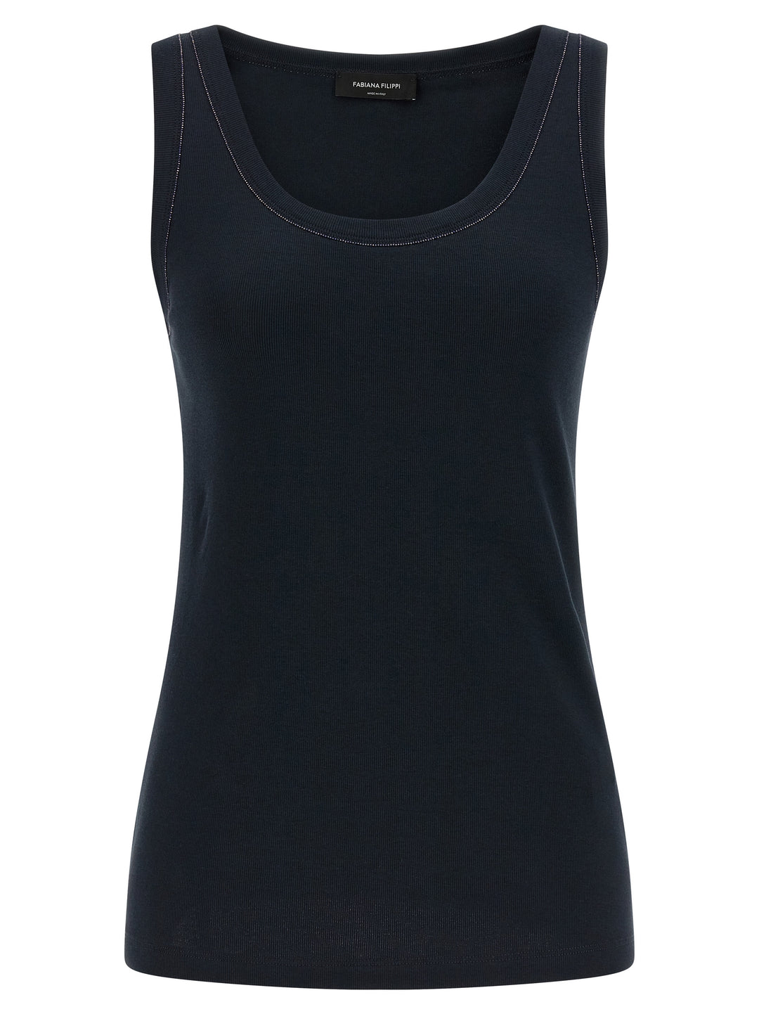 Fabiana Filippi Cotton Top Top - Blu | bd04ebb6fa9959615845d9b1f794a549f5fe95c6