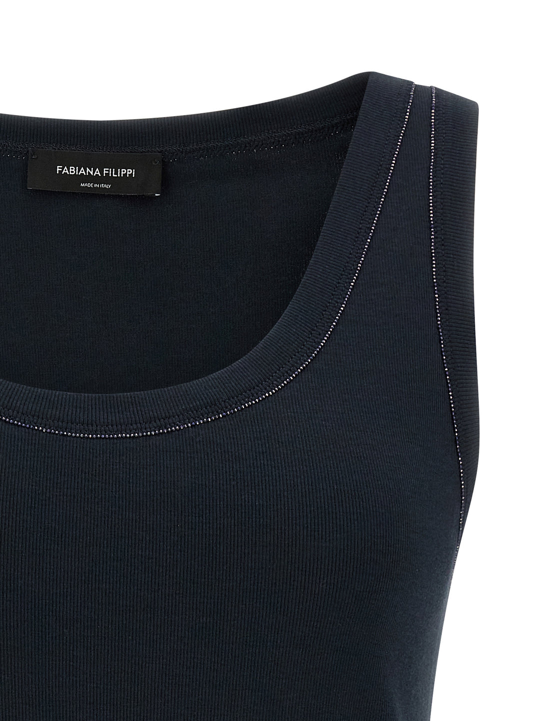 Fabiana Filippi Cotton Top Top - Blu | c7625b33e83317c2ac3272355878cc31e91031ee