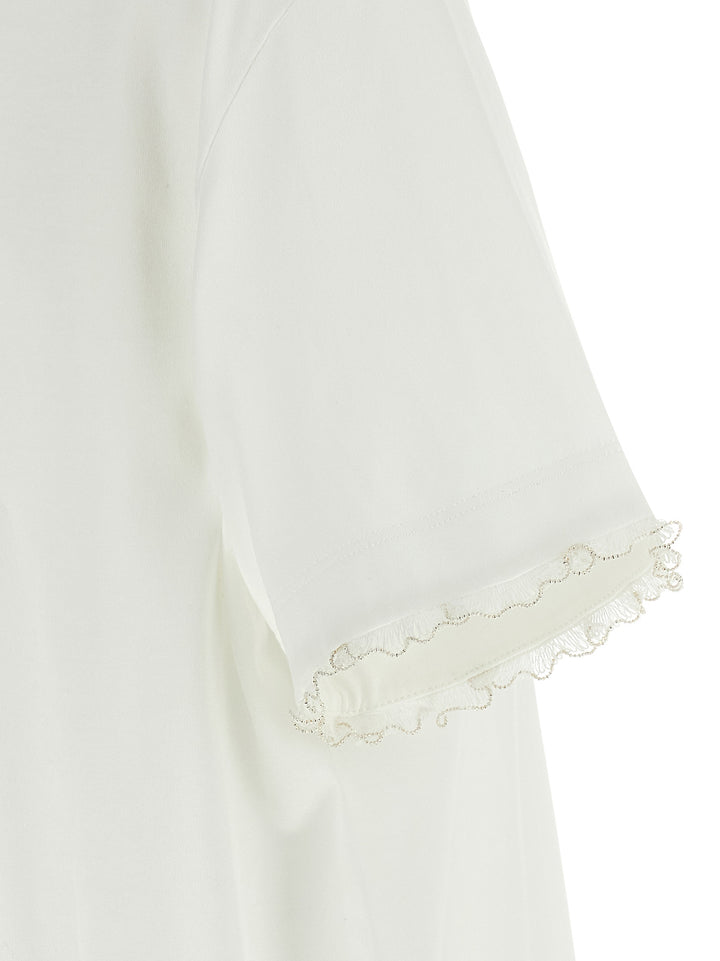 Fabiana Filippi Embroidery T shirt - Bianco | a72d2cbd3fd5a679973e99b1c717f6a753645d91