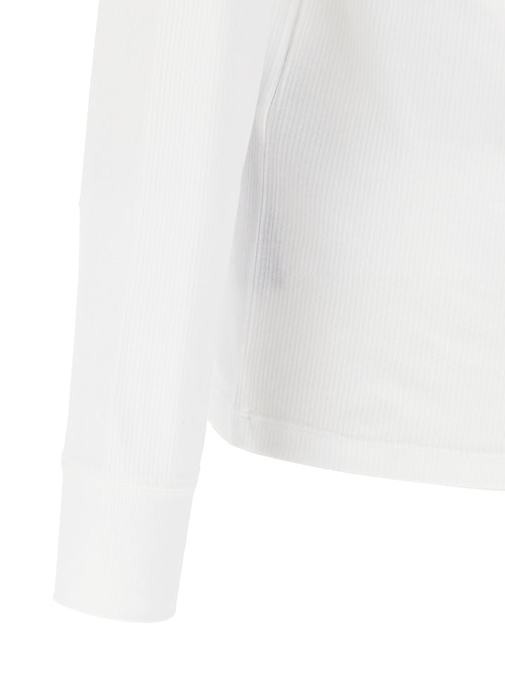 Tom Ford Ribbed Cotton T shirt - Bianco | c12f87217ca50a5d5b9f6c634e7a7b86397aed64