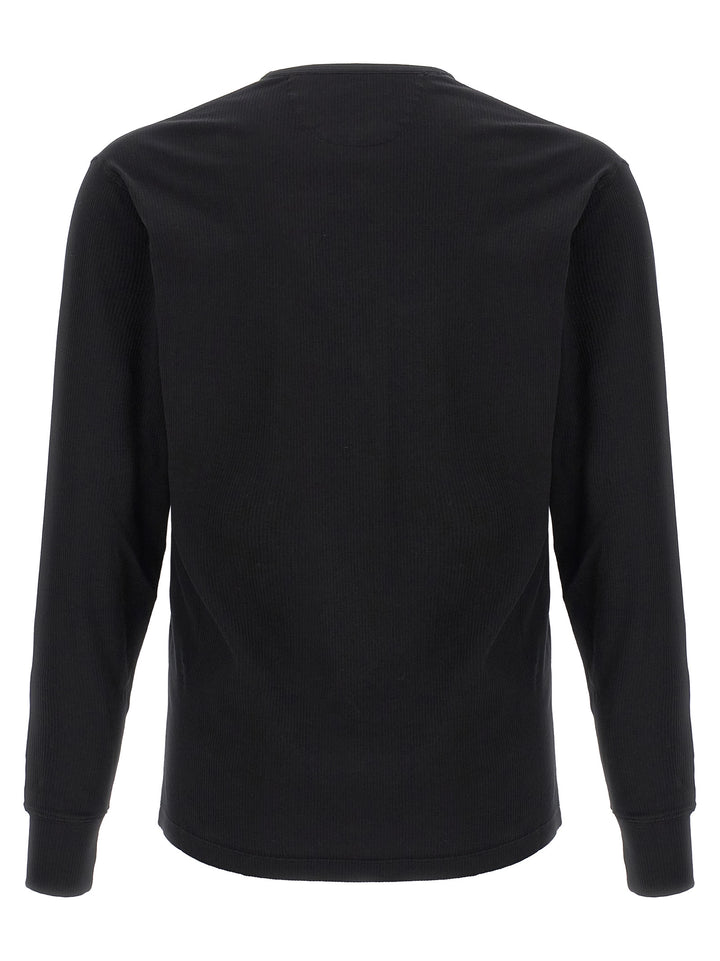 Tom Ford Ribbed Cotton T shirt - Nero | 2e49294856c476296711f373c76a126920c131d7