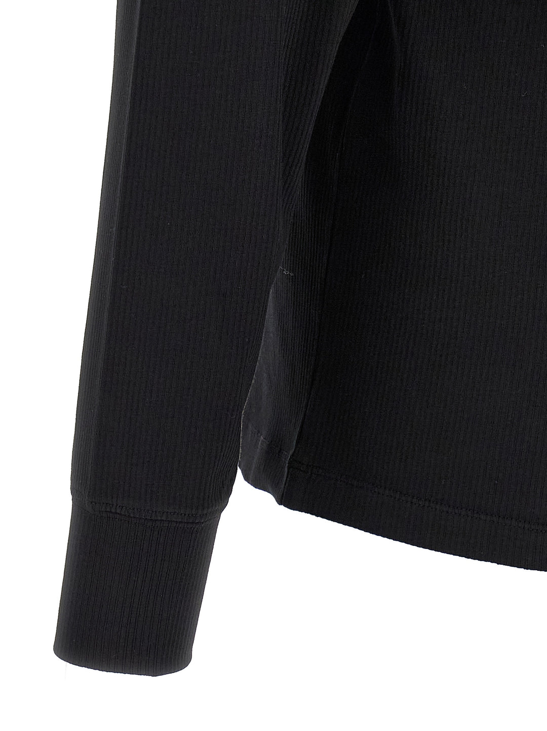 Tom Ford Ribbed Cotton T shirt - Nero | c582bcc39d9953dde23b35e11070173e4c2feb20