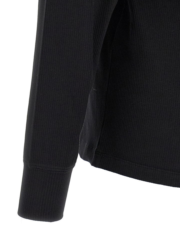 Tom Ford Ribbed Cotton T shirt - Nero | c582bcc39d9953dde23b35e11070173e4c2feb20