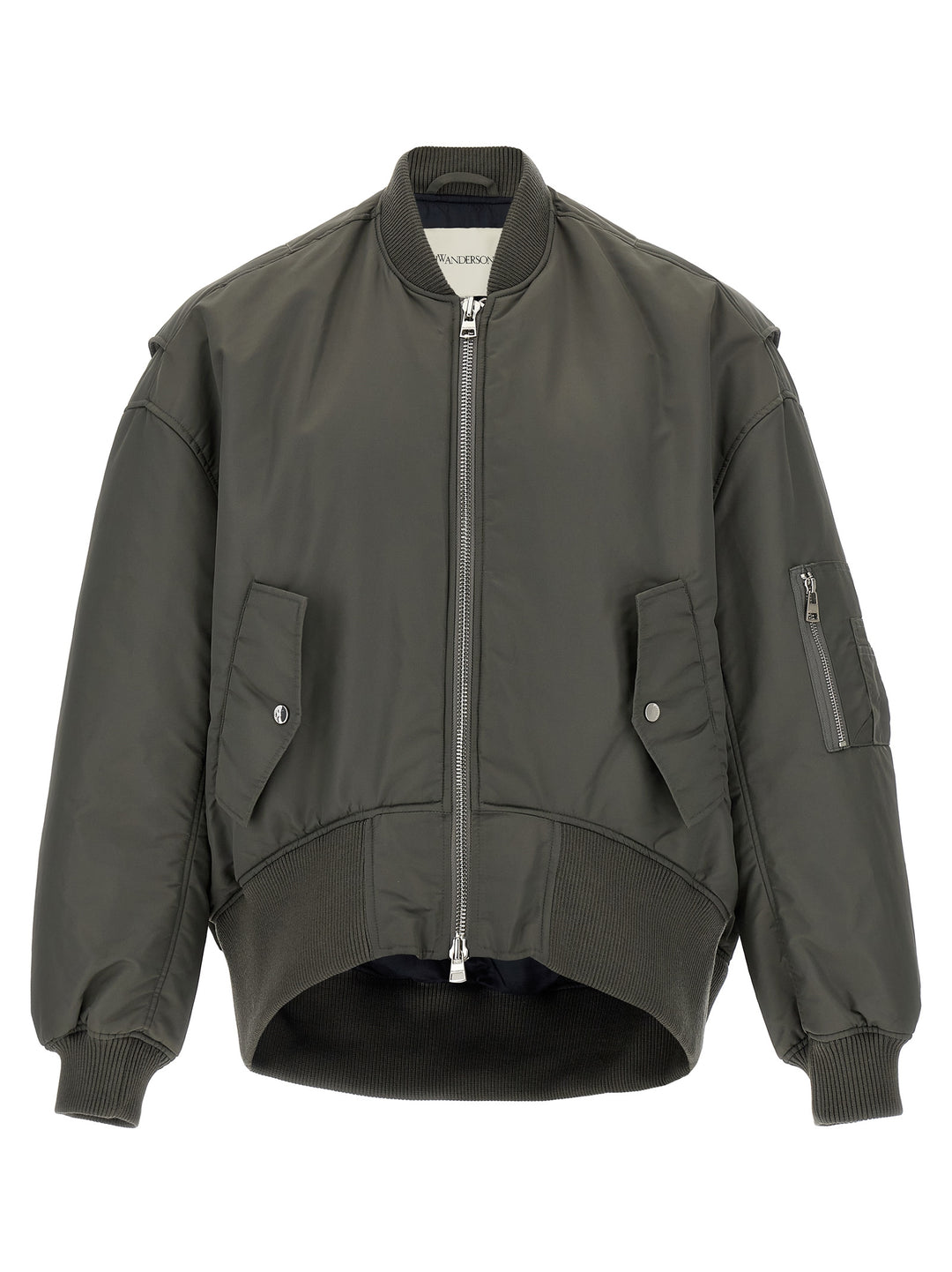 J.W. Anderson Curved Hem Puffer Jackets - Grigio | 6463eb8aa42a104ac94297cbb3553227fba39c7e