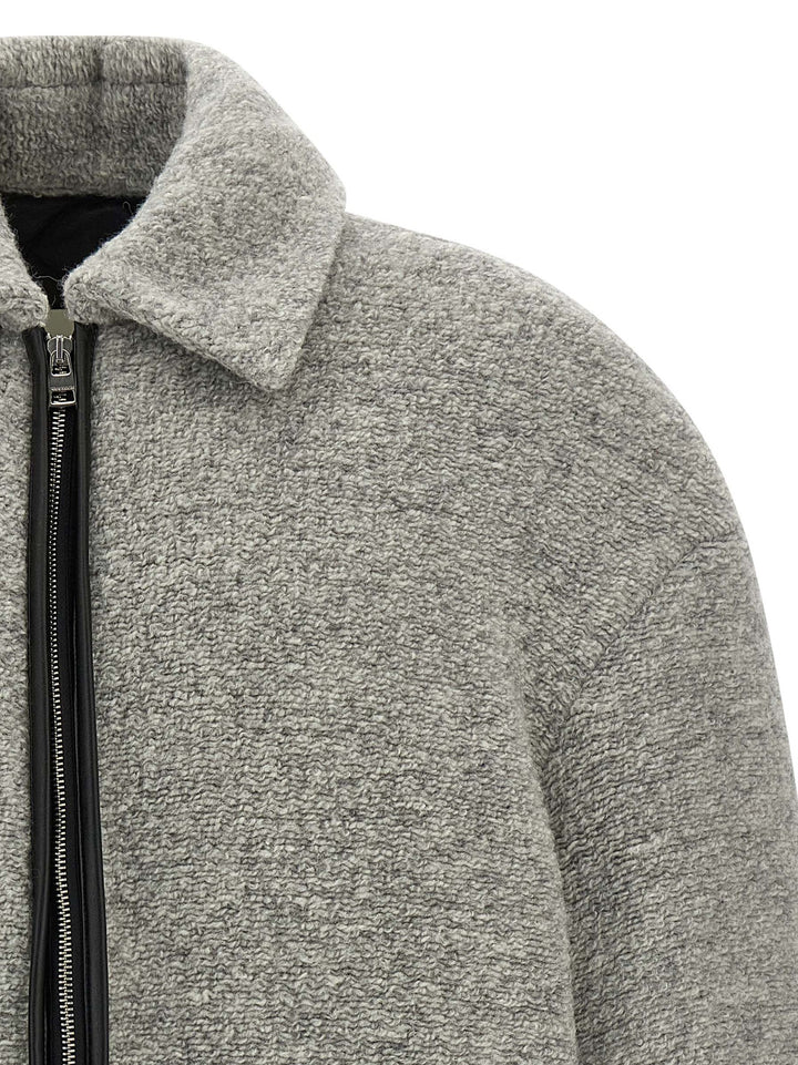 J.W. Anderson Contrast Trim Casual Puffer Jackets - Grigio | 87bcfaa30c1e5b378320b3ac7bc983e9c32f0805