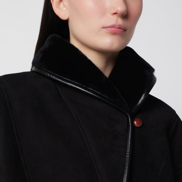 Blazé Milano Black Smiley Shearling Jacket